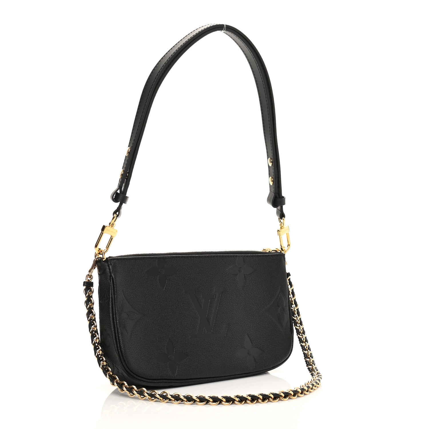 Louis Vuitton Empreinte Monogram Giant Multi Pochette Accessories Black 3 of 10