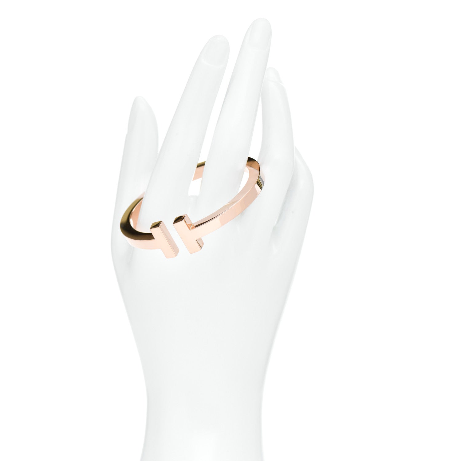 Tiffany 18K Rose Gold T Square Bracelet 2 of 5