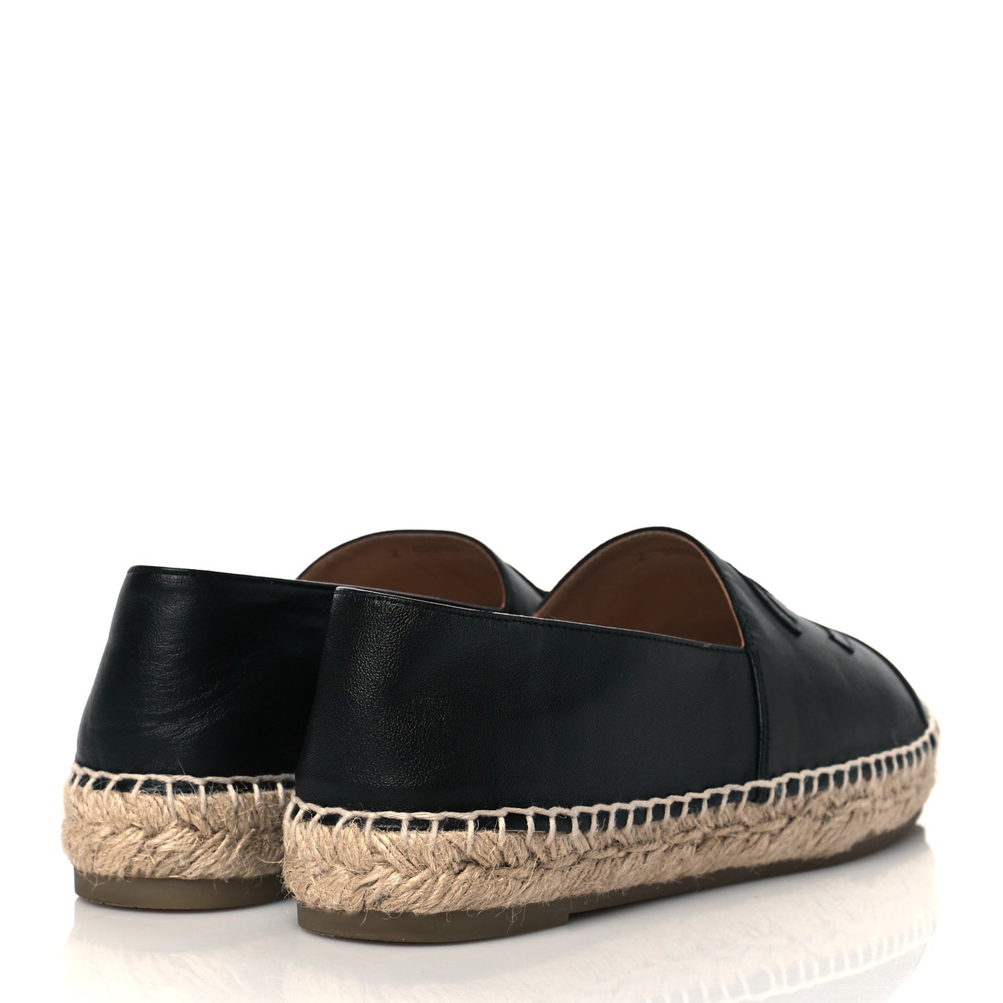 Lambskin CC Espadrilles 38 Black