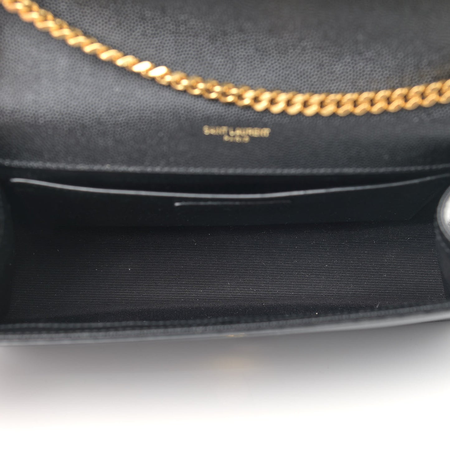 Grain De Poudre Medium Classic Monogram Kate Satchel Black