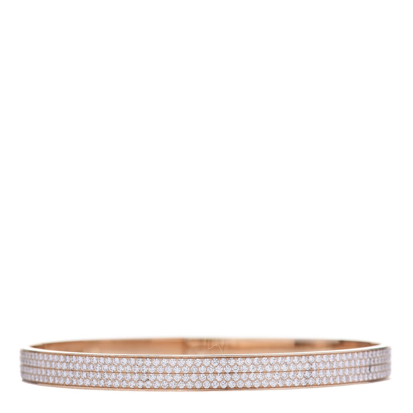 18K Rose Gold Diamond PM Kelly Full Pave Bracelet ST