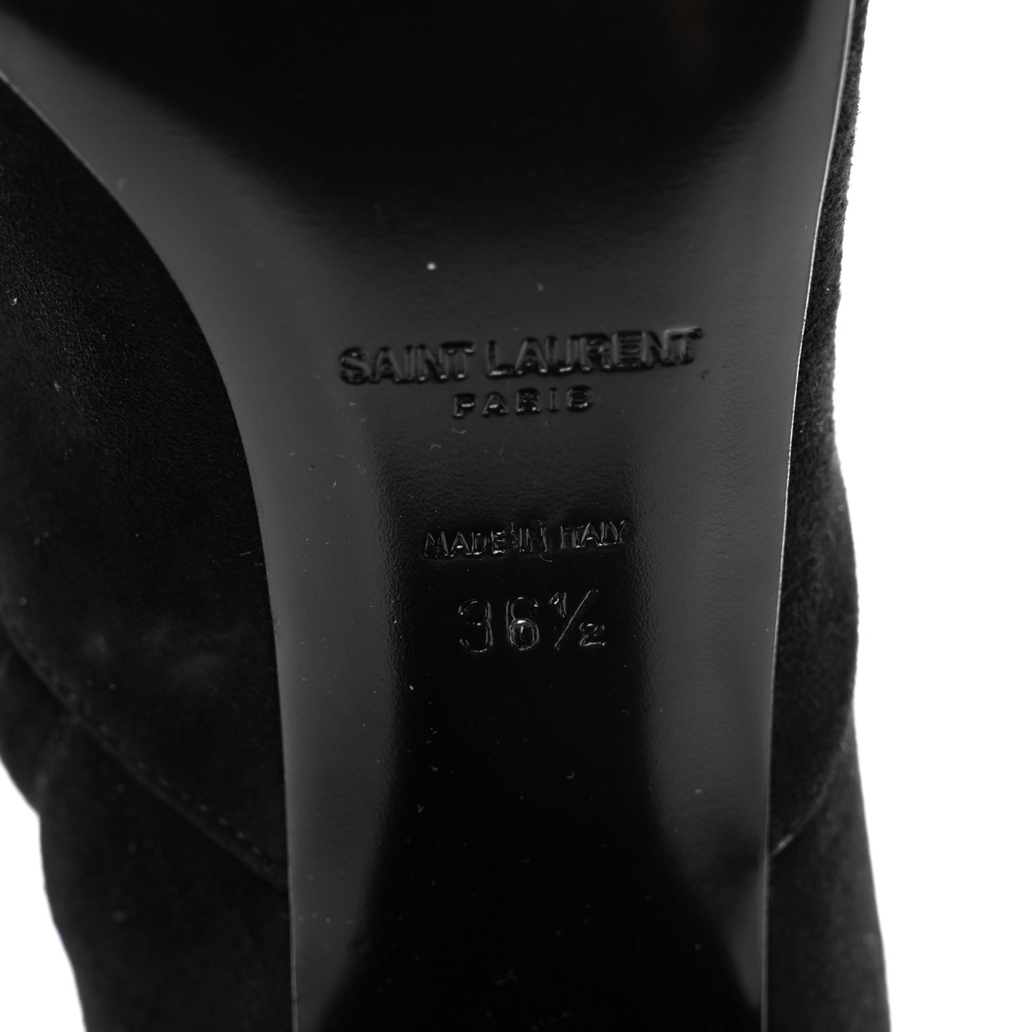 Suede Babies Over The Knee Boots 36.5 Black