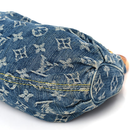 Louis Vuitton Monogram Denim Pleaty Blue 8 of 9