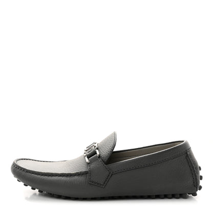 Louis Vuitton Calfskin Hockenheim Moccasin Loafers 8 Grey 1 of 9