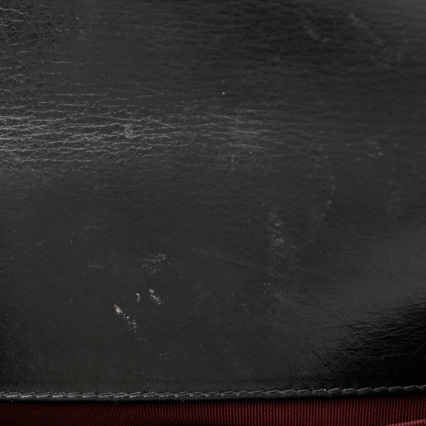 Glazed Calfskin Quilted Medium Boy Chained Flap Black