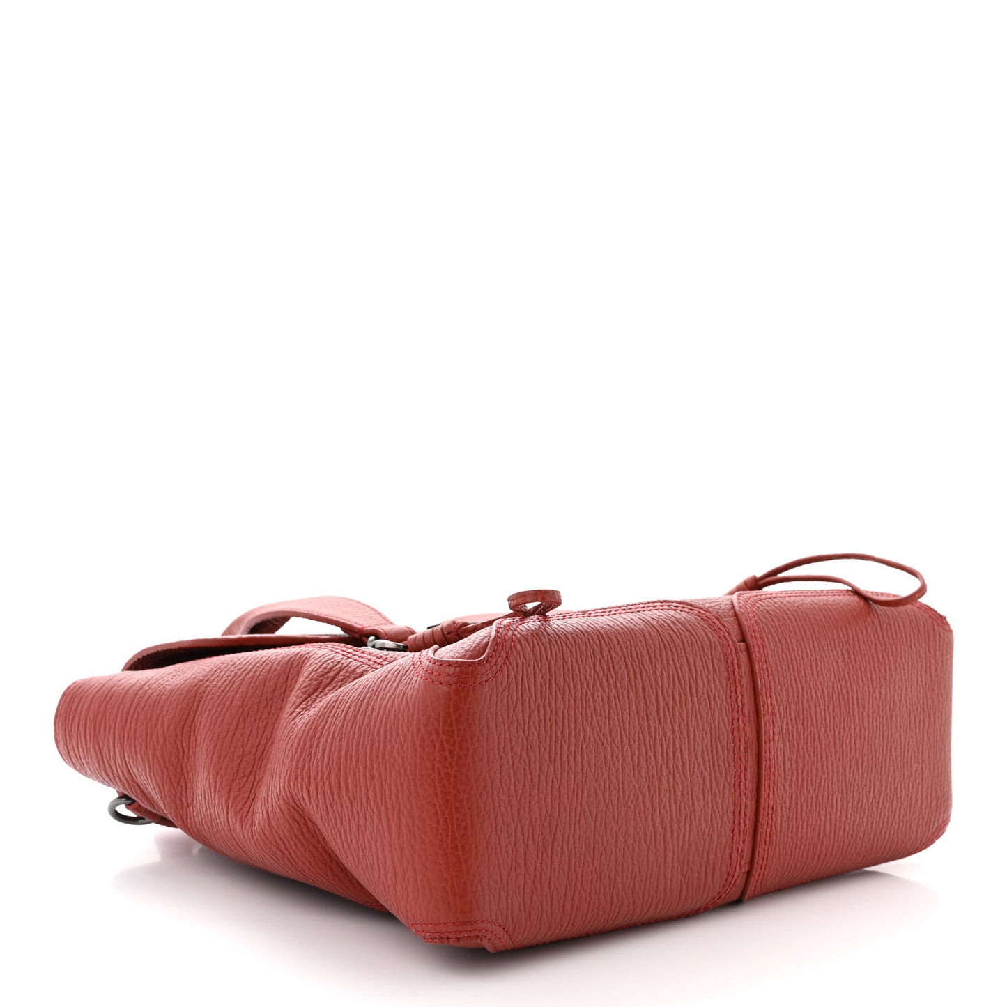 Textured Calfskin Medium Pashli Satchel Crimson