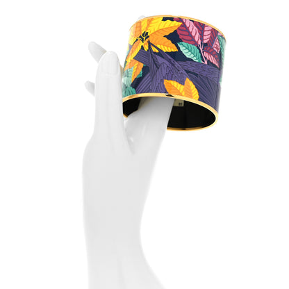 Hermes Enamel Printed Les Perroquet Mega Wide Bracelet 2 of 6