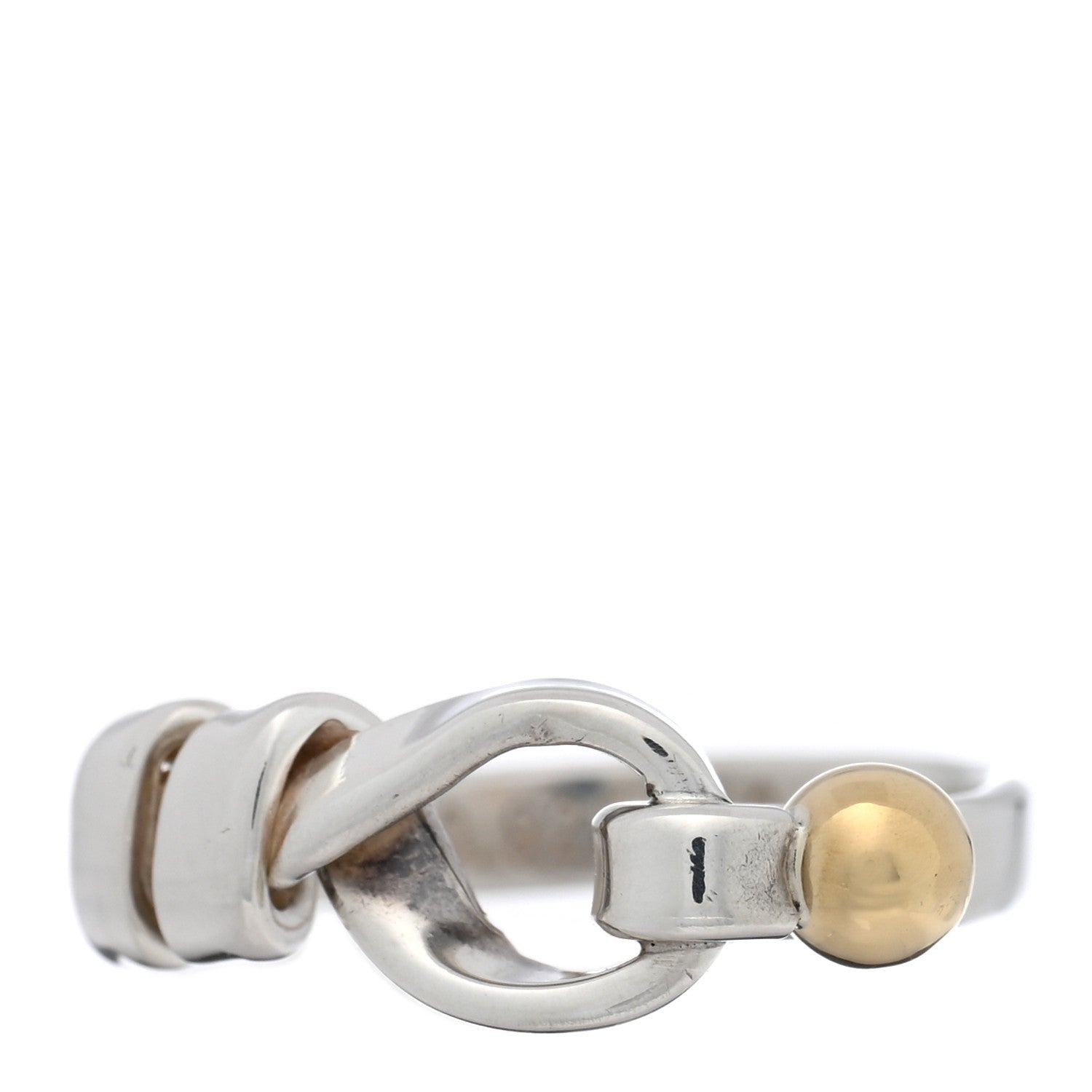 Tiffany Sterling Silver 18K Yellow Gold Loop Ring 49 5 1 of 4