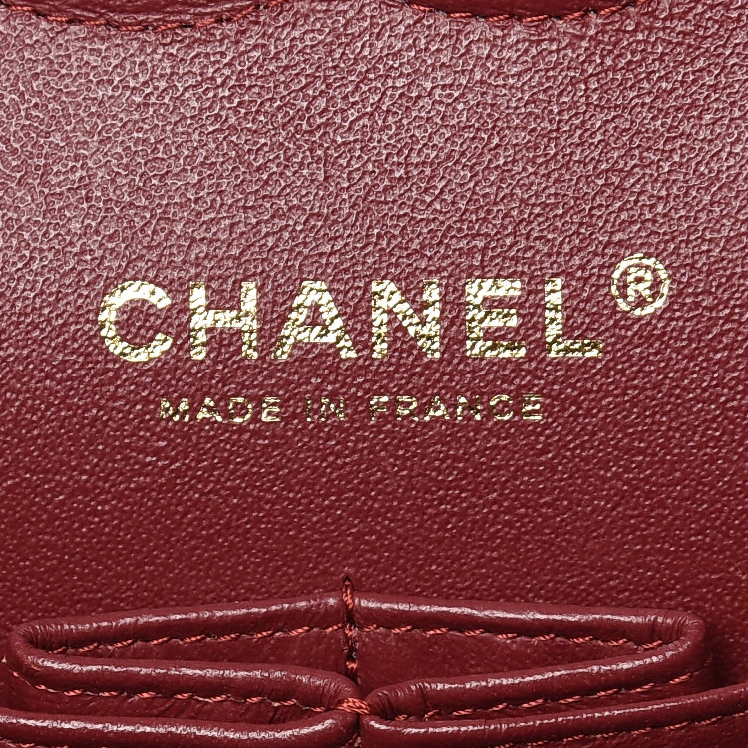 Chanel Iridescent Caviar Quilted Medium Double Flap Burgundy 9 of 10