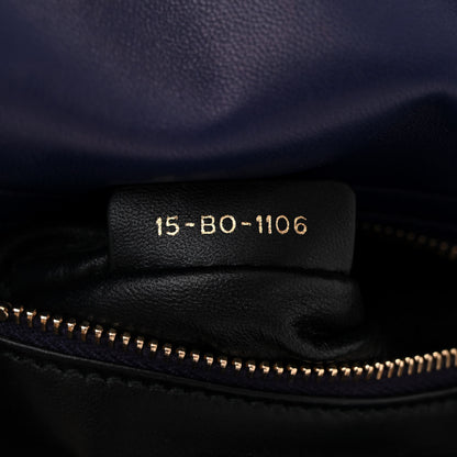 Christian Dior Lambskin Cannage Mini Lady Dior Navy Blue 7 of 11