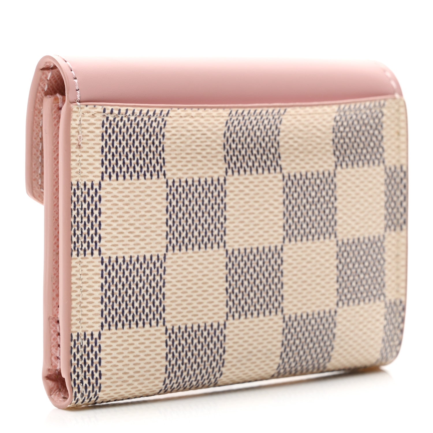 Louis Vuitton Damier Azur Zoe Wallet Rose Ballerine 3 of 6