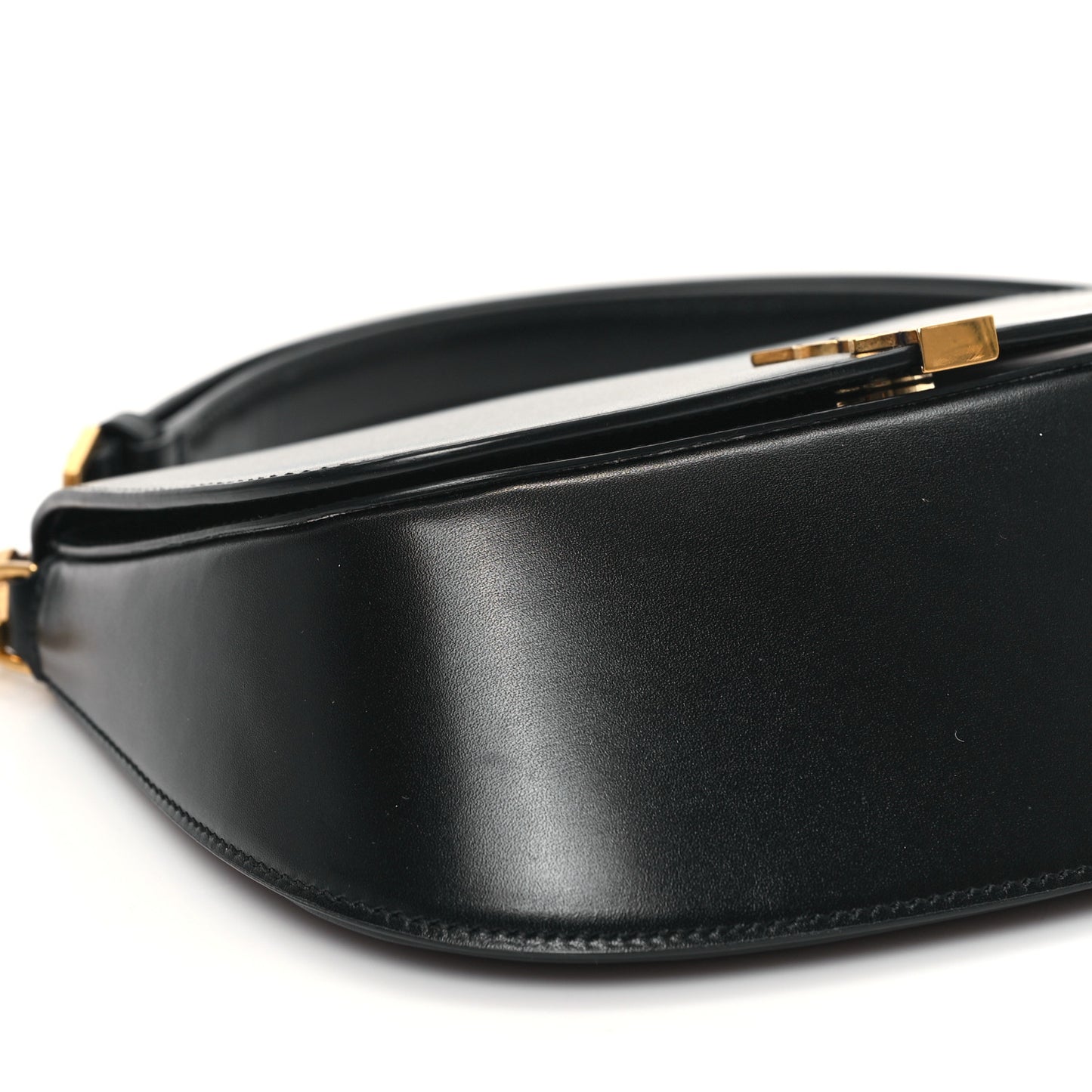 Box Calfskin Mini Voltaire Top Handle Bag Black