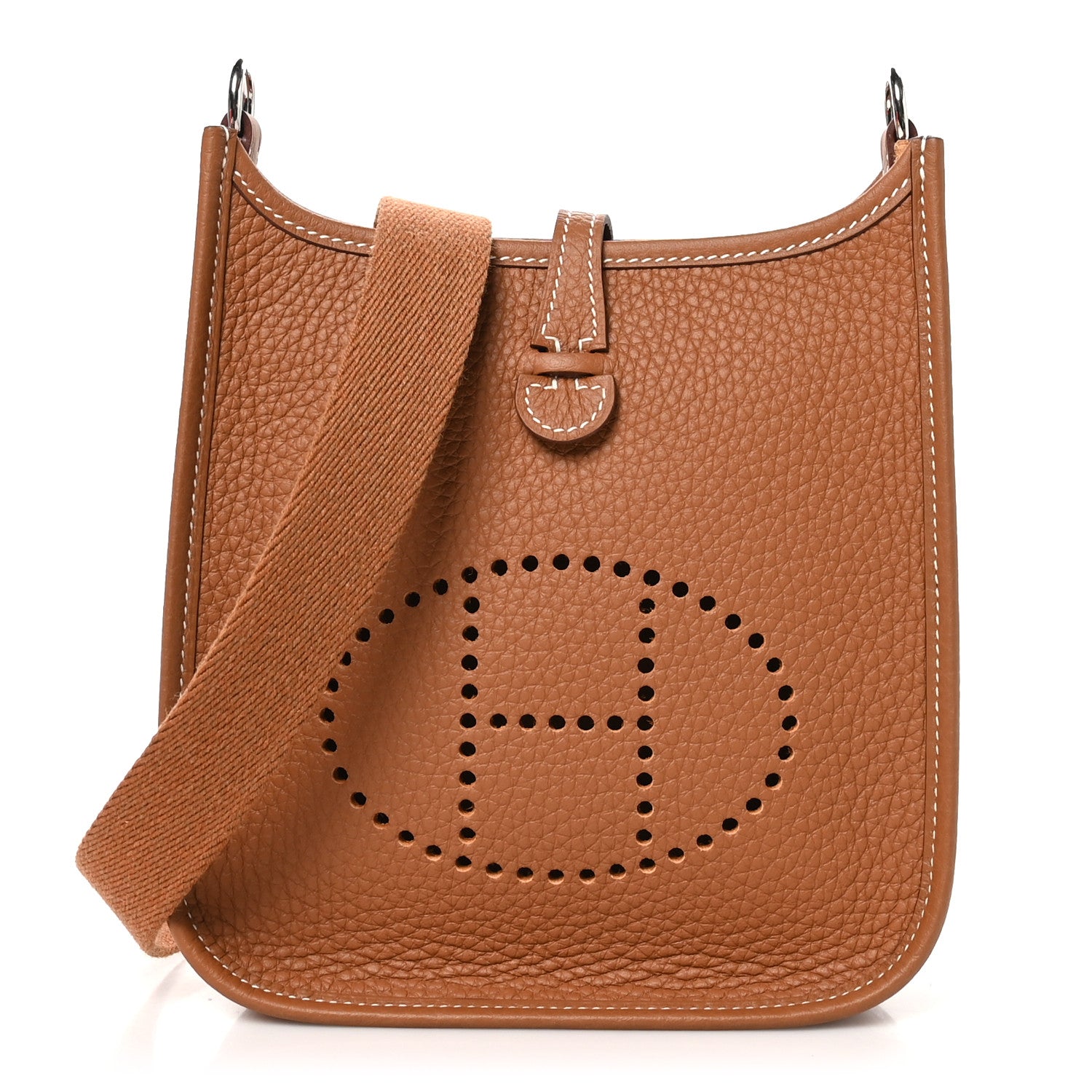 Hermes Taurillon Clemence Evelyne TPM Gold 1 of 11