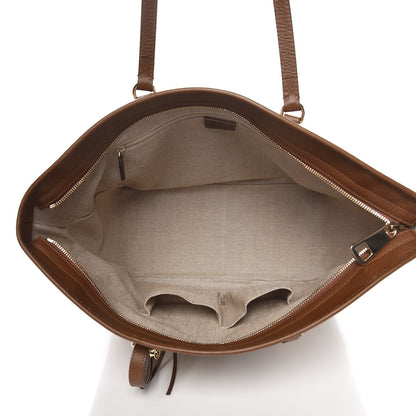 Gucci Monogram Medium Bree Zippered Tote Beige Tabacco 5 of 7
