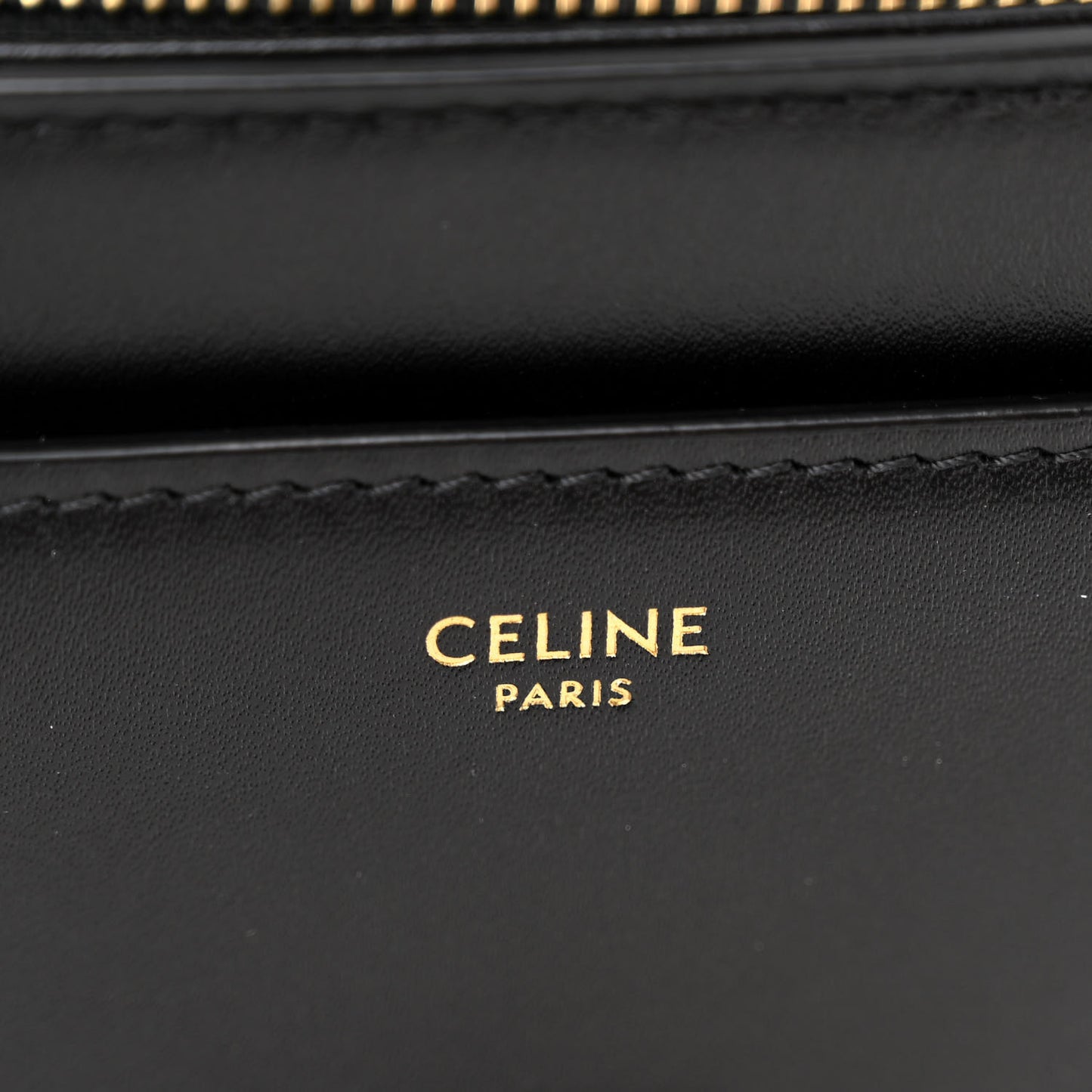 Satinated Calfskin Mini 16 Top Handle Bag Black