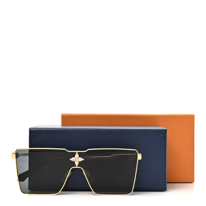 Louis Vuitton Acetate Swarovski Crystal Cyclone Sunglasses Z1700U Gold 7 of 7