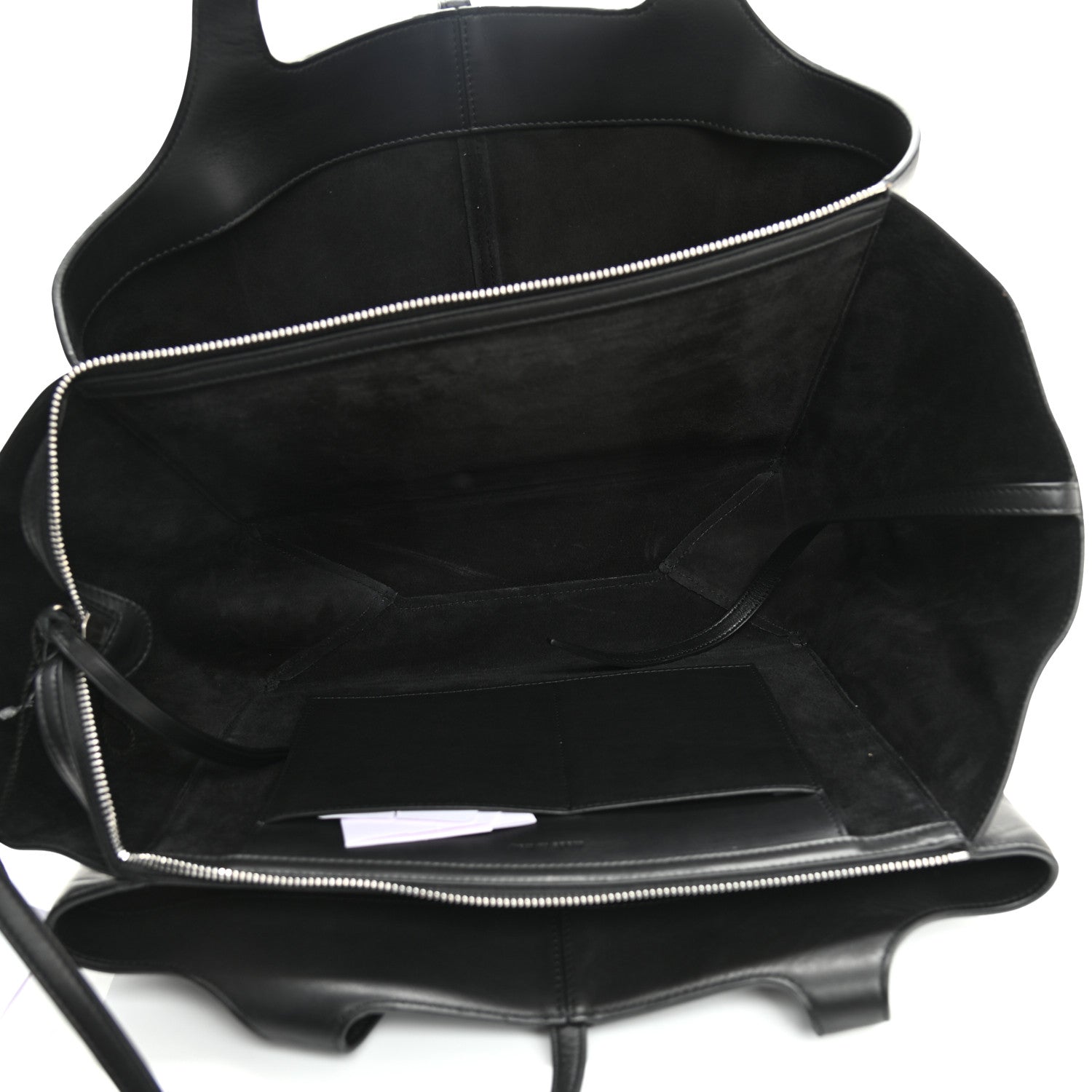 Celine Smooth Calfskin Small Tri-Fold Shoulder Bag Black 5 of 10
