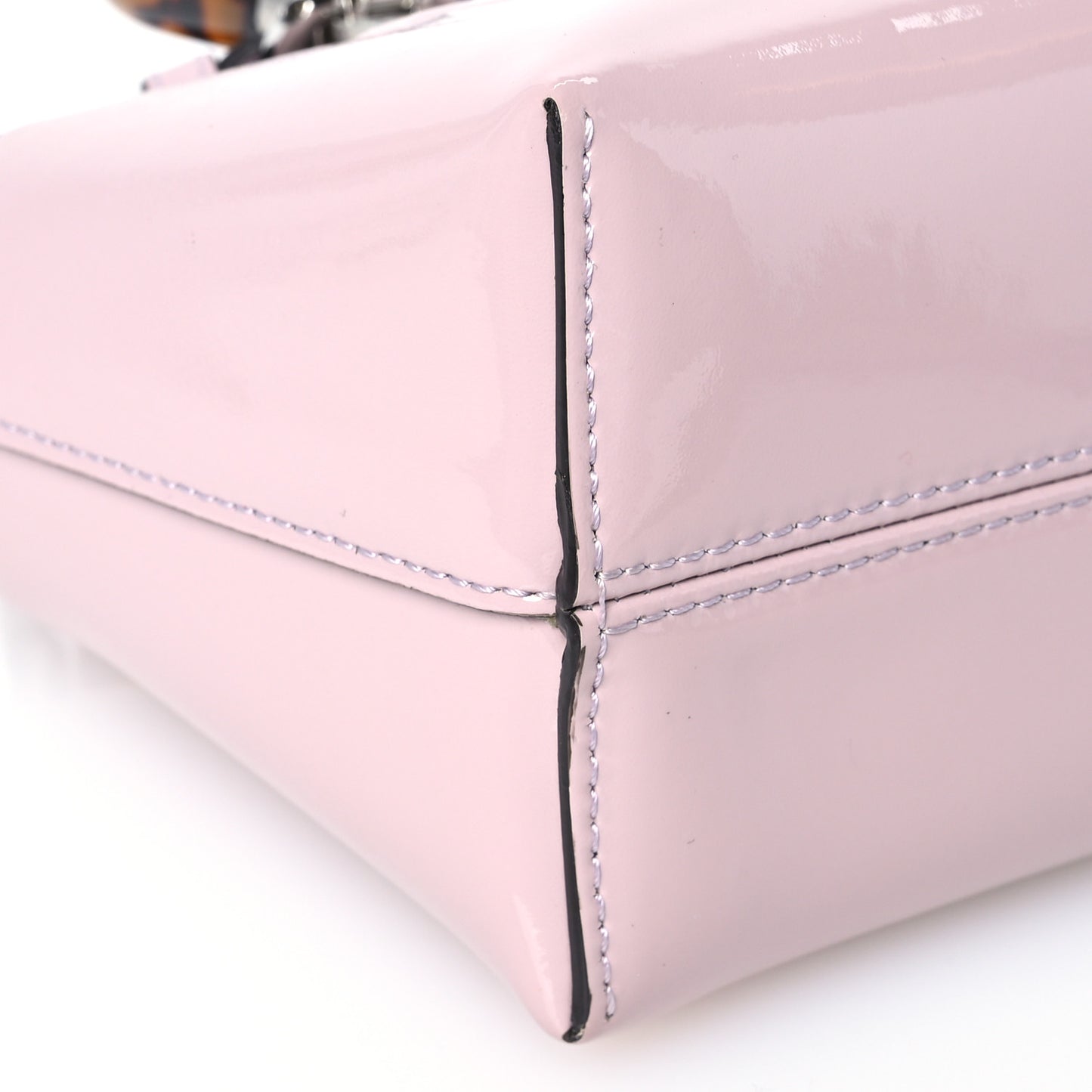 Plexiglass Logo Embossed Mini By The Way Top Handle Boston Bag Soft Berry