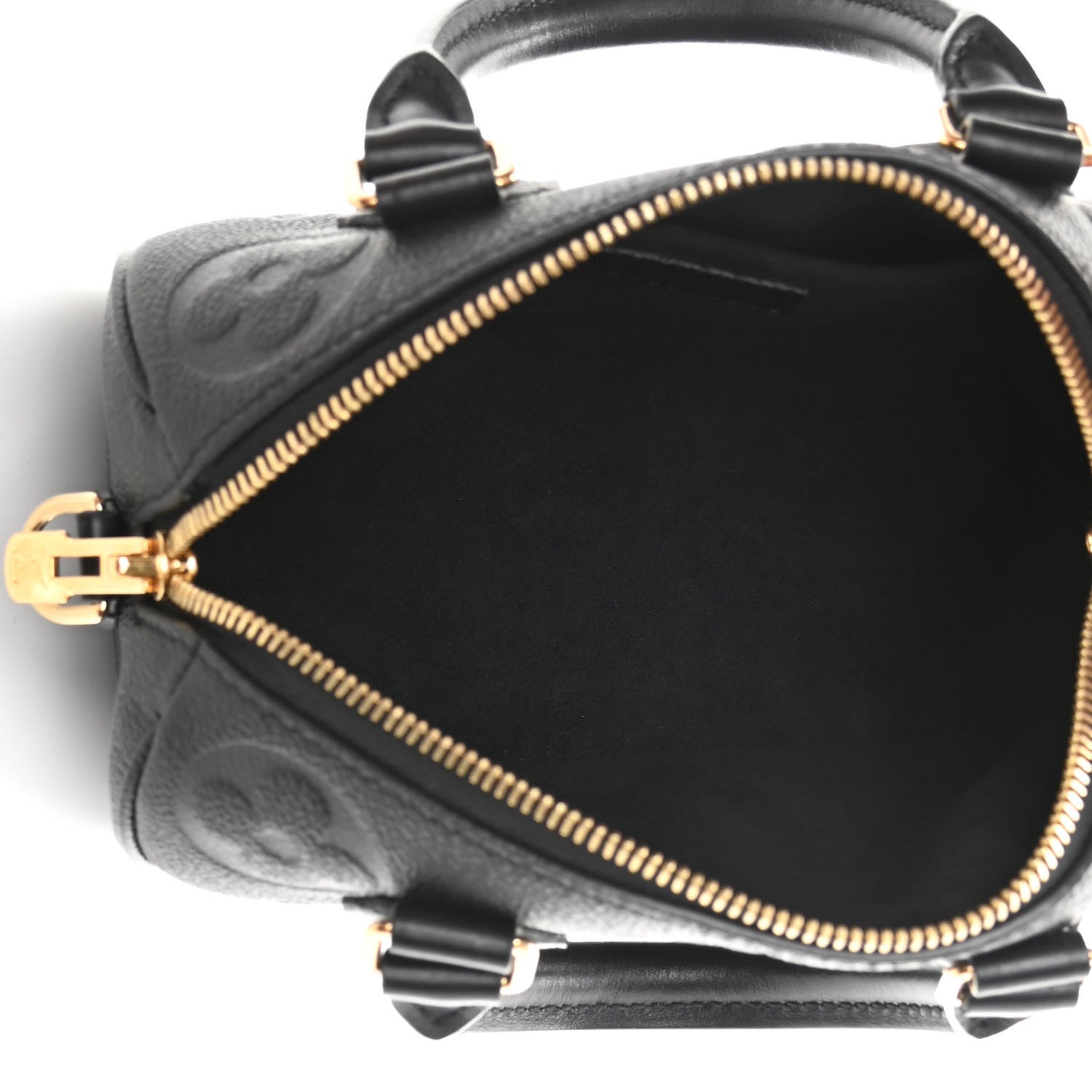 Louis Vuitton Empreinte Monogram Giant Speedy Bandouliere 20 Black 5 of 10