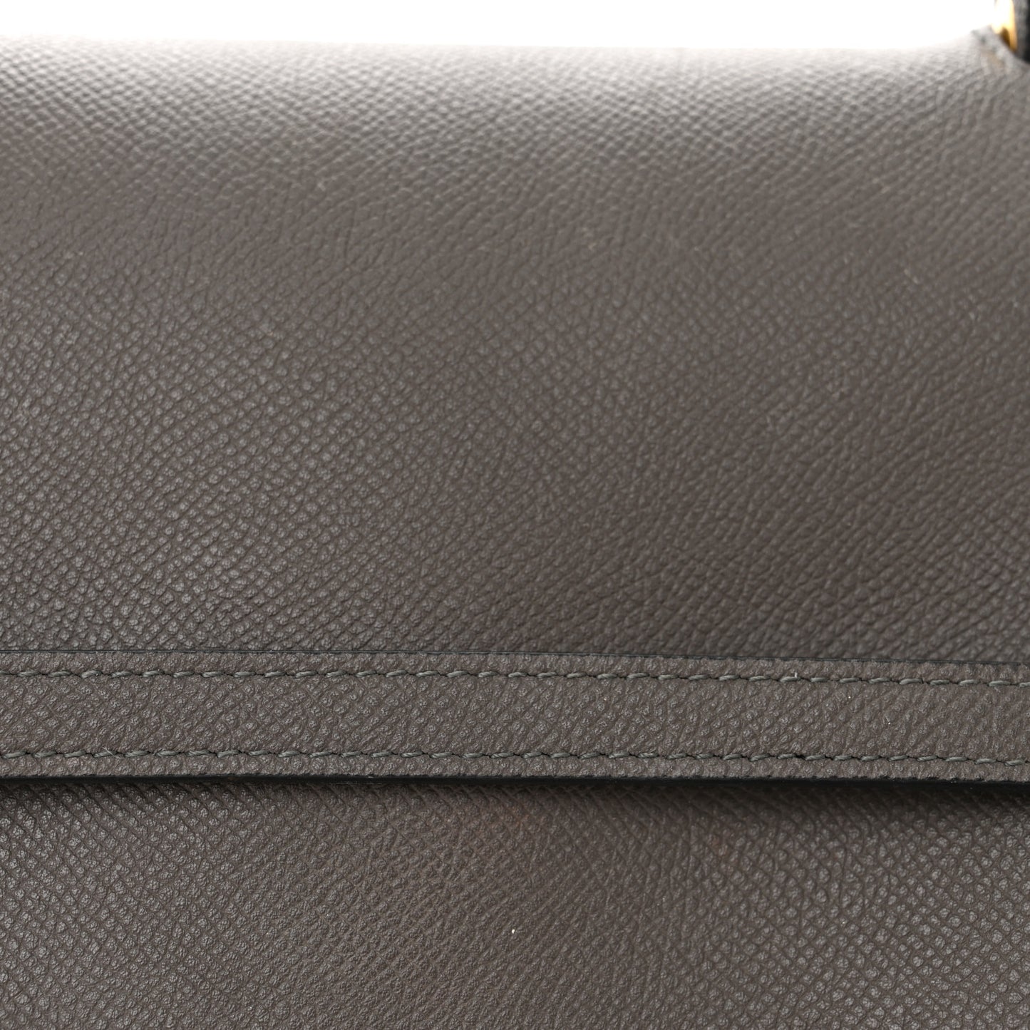 Grained Calfskin Mini Belt Bag Grey