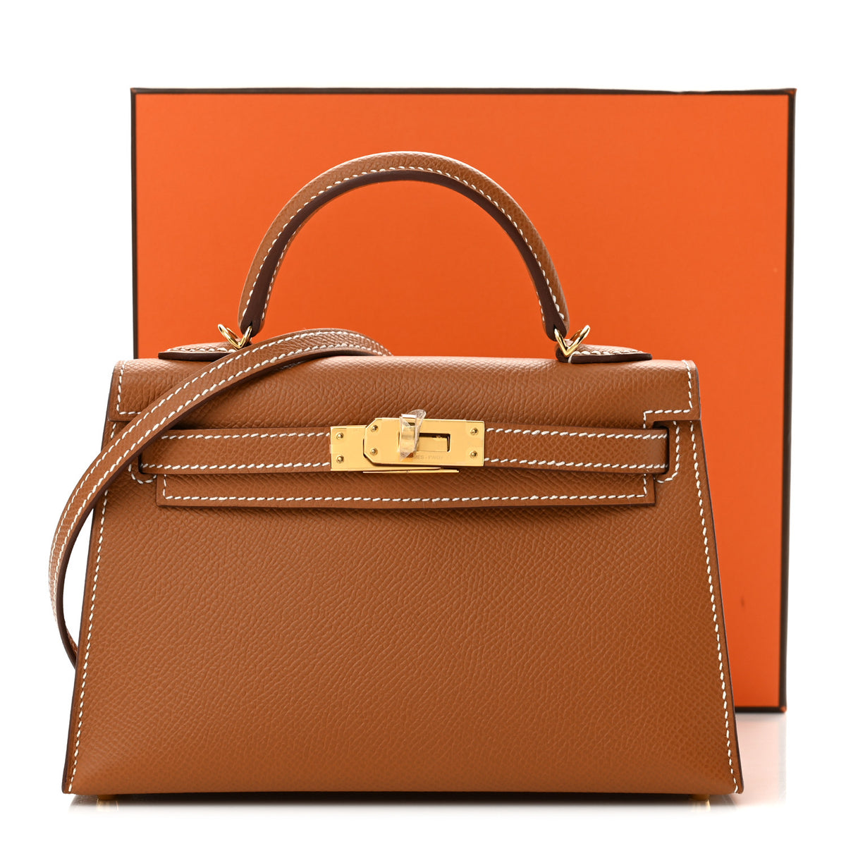 Hermes Epsom Mini Kelly Sellier 20 Gold 10 of 10