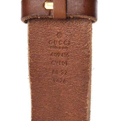 Gucci Faded Calfskin Double G 40mm Belt 80 32 Cuir 5 of 7