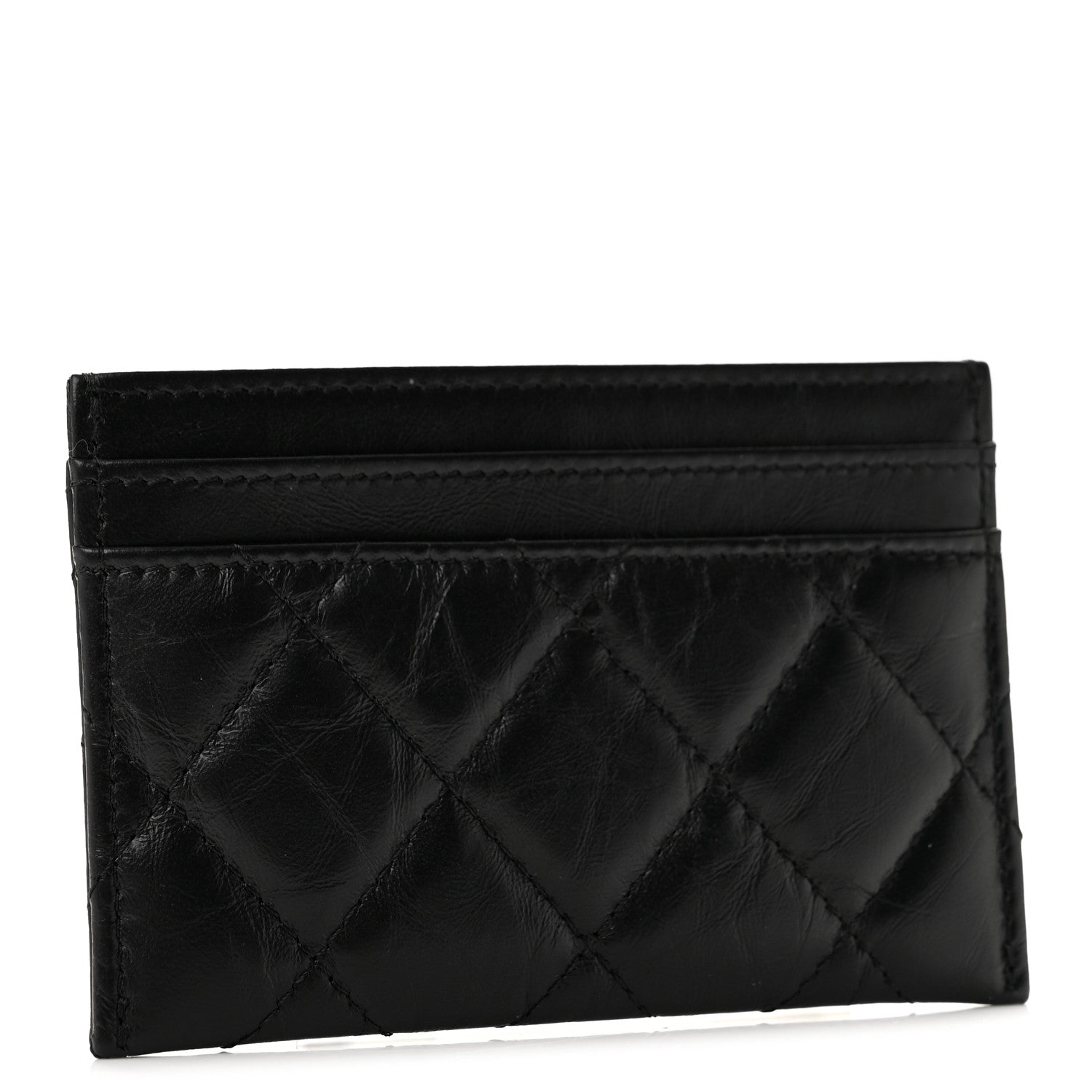 Chanel Aged Calfskin Quilted Reissue Card Holder So Black 3 of 9