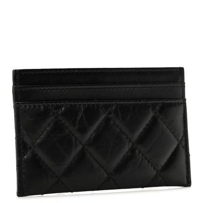 Chanel Aged Calfskin Quilted Reissue Card Holder So Black 3 of 9