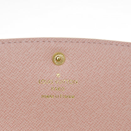 Louis Vuitton Damier Azur Emilie Wallet Rose Ballerine 6 of 7
