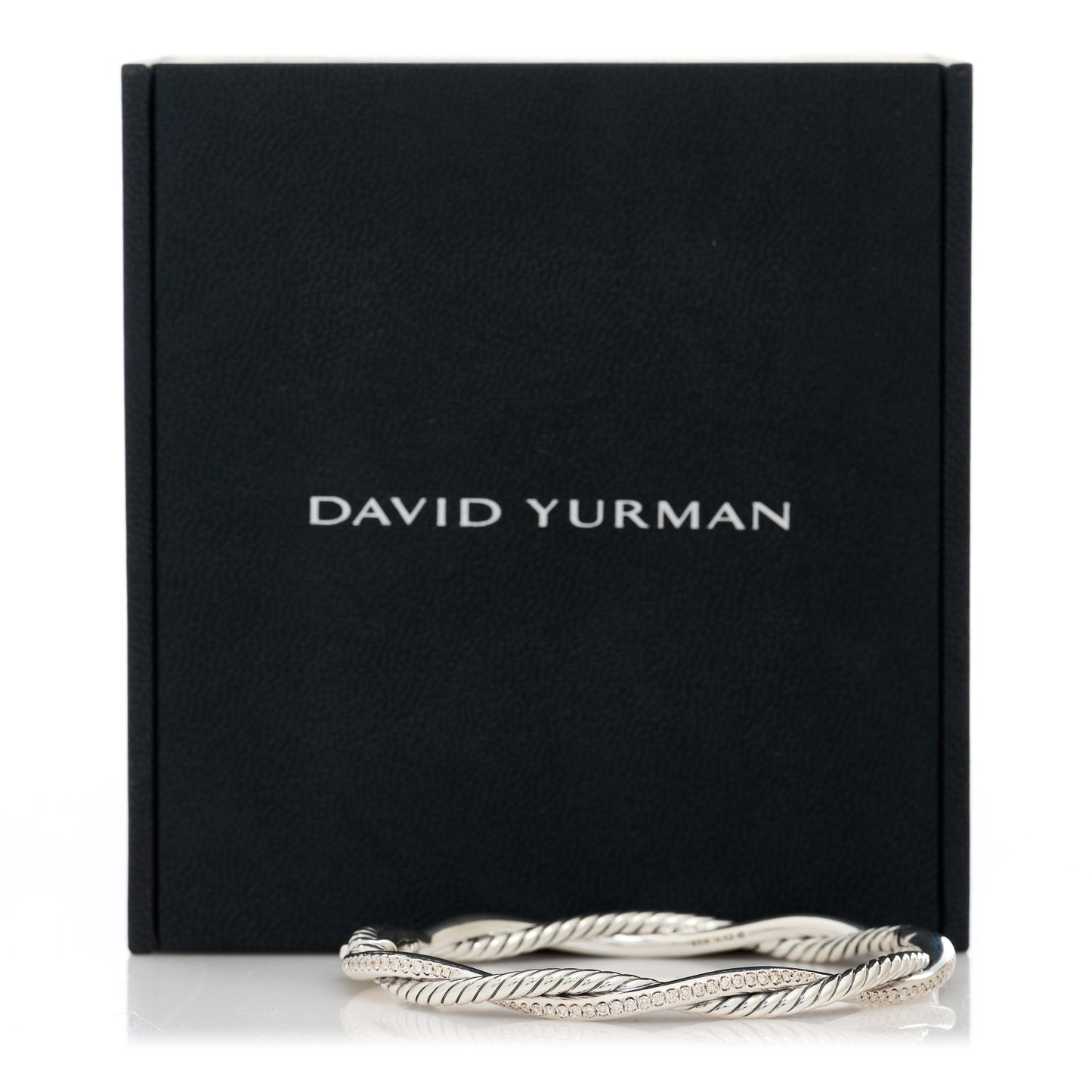 Sterling Silver Diamond Infinity Bracelet