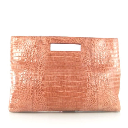 Nancy Gonzalez Crocodile Convertible Clutch Pink 1 of 8