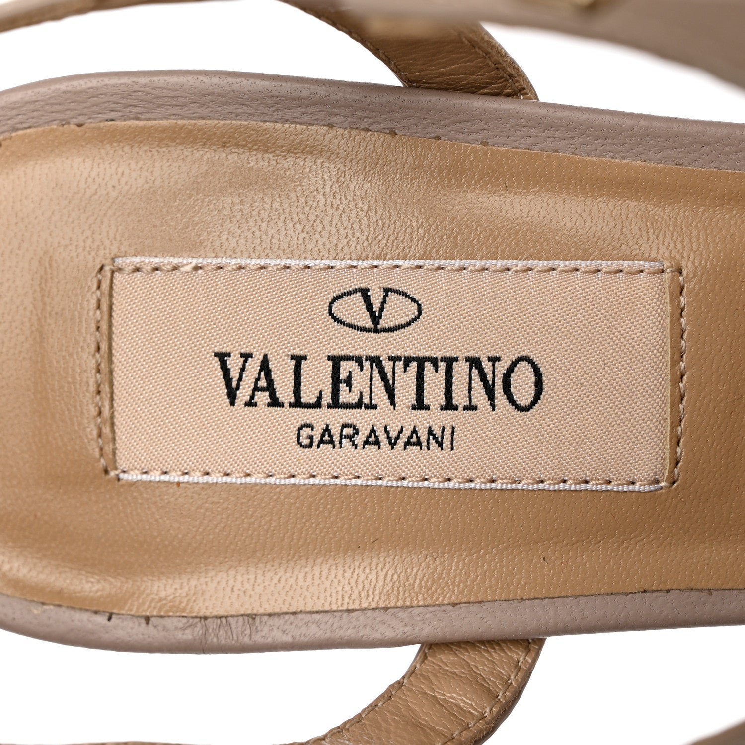 Valentino Garavani Patent Rockstud Gladiator 70mm Sandals 36.5 Poudre 7 of 9