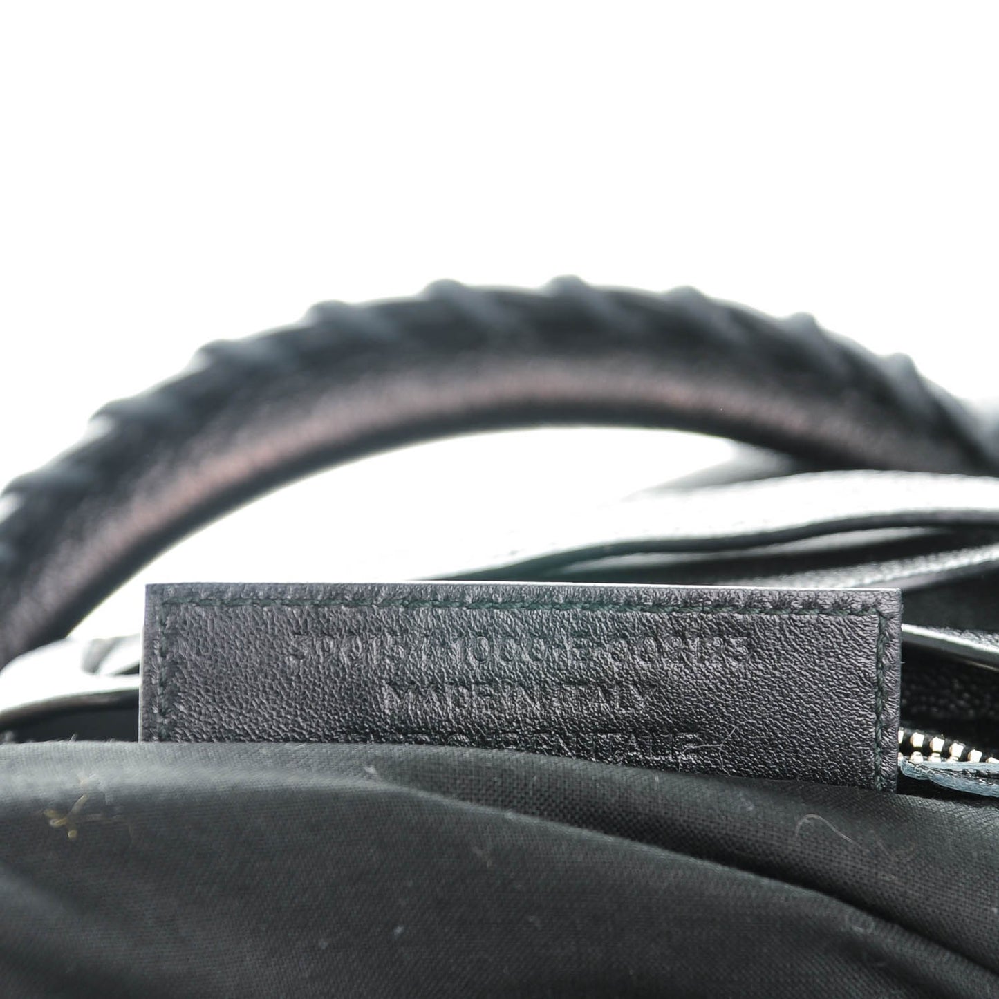 Chevre Silver Metallic Edge Hardware City Black