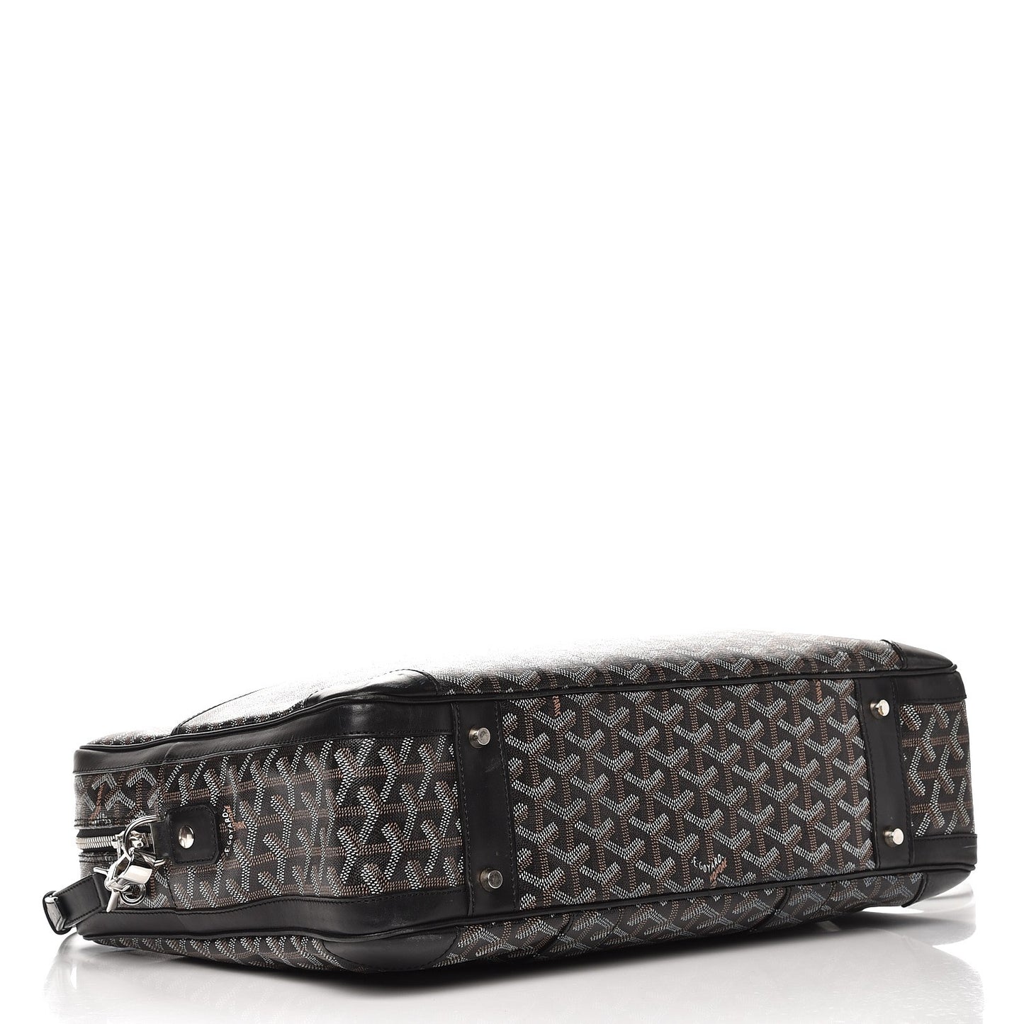 Goyardine Ambassade MM Briefcase Black