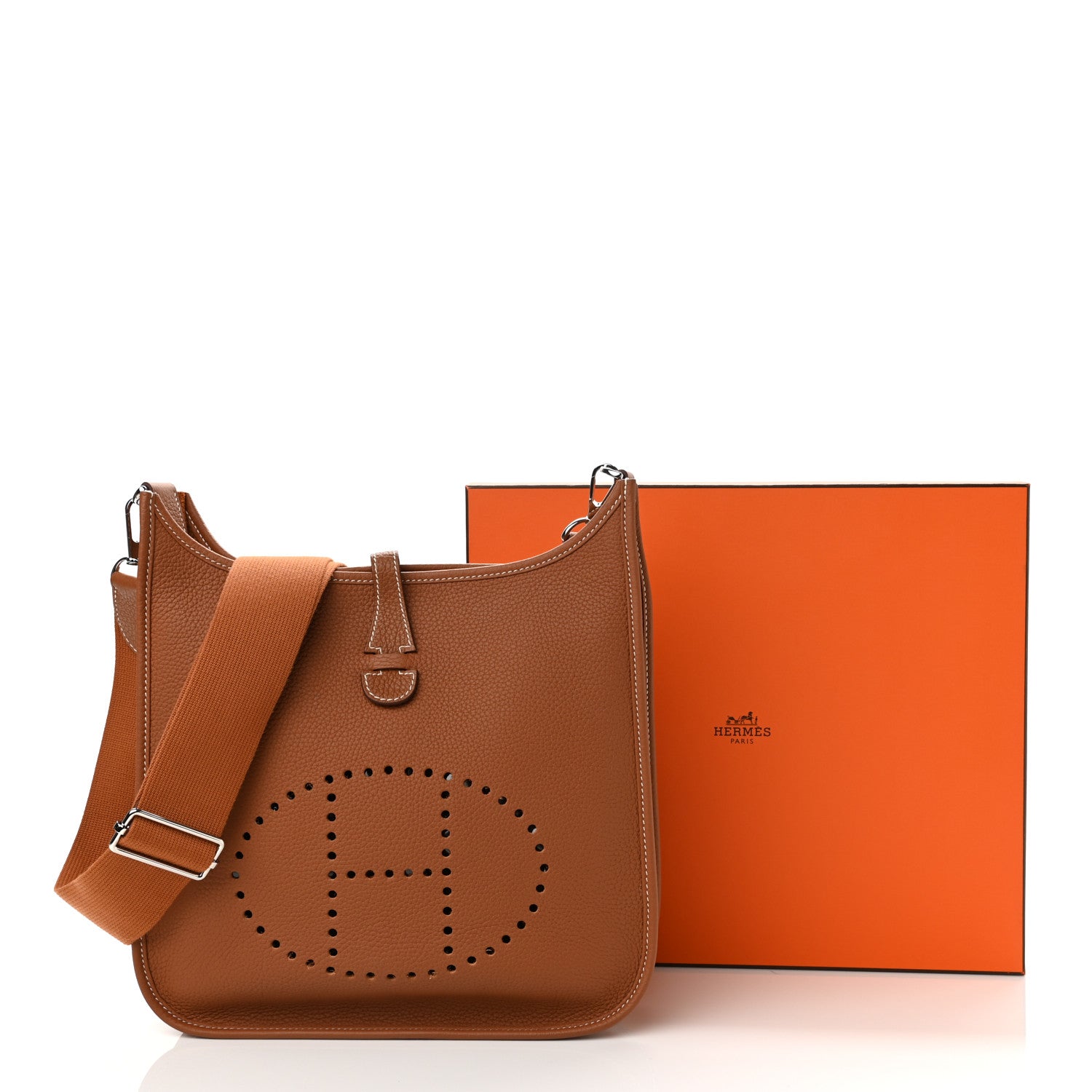 Hermes Taurillon Clemence Evelyne III PM Gold 12 of 12