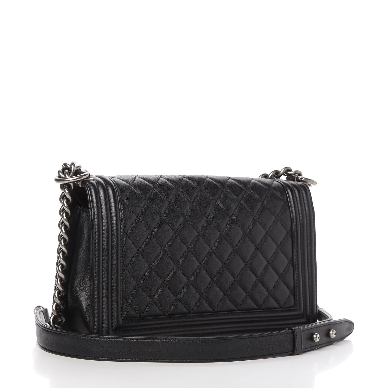Chanel Calfskin Quilted Medium Boy Flap Black 3 of 10