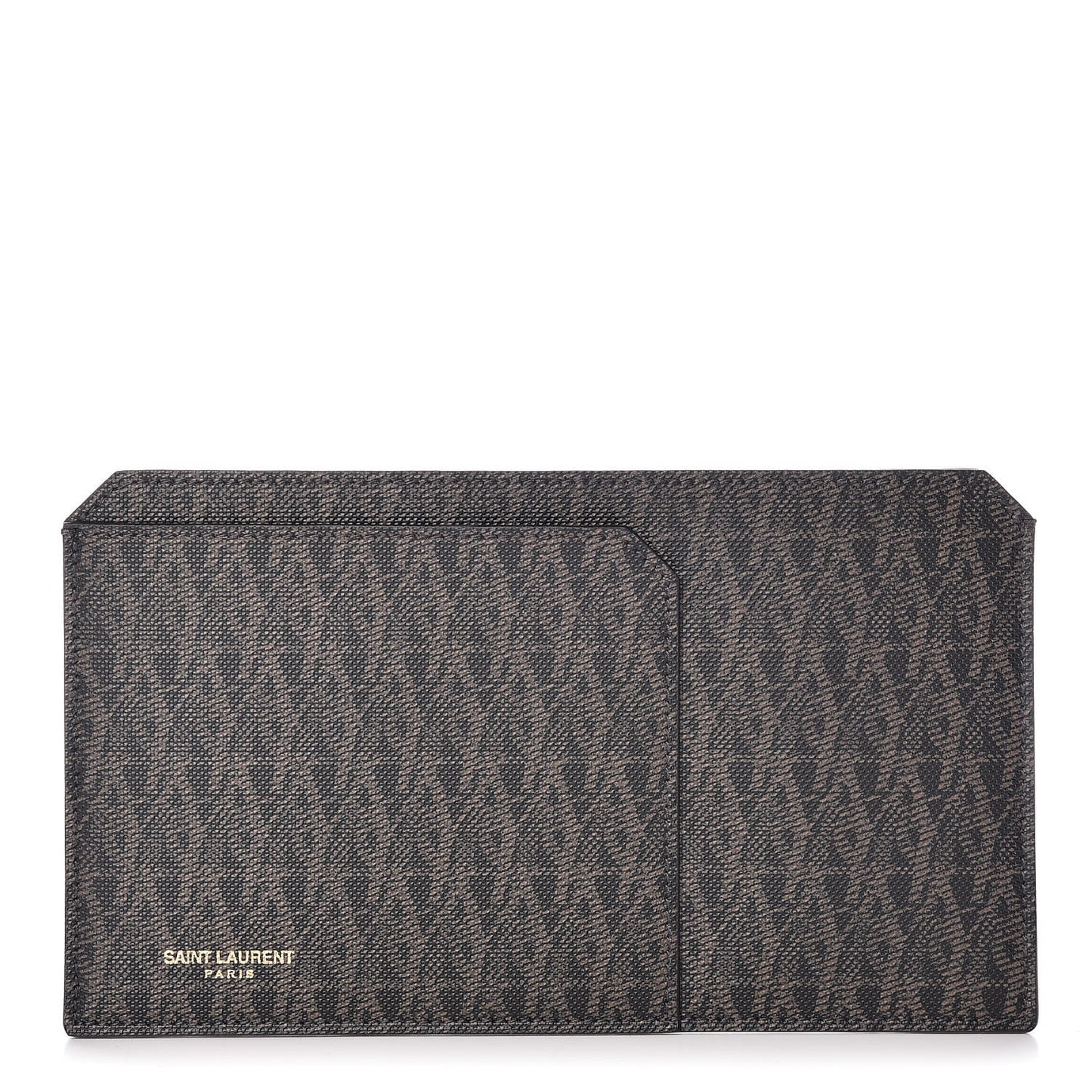 Classic Toile Monogram Fragments Pouch Black Lino
