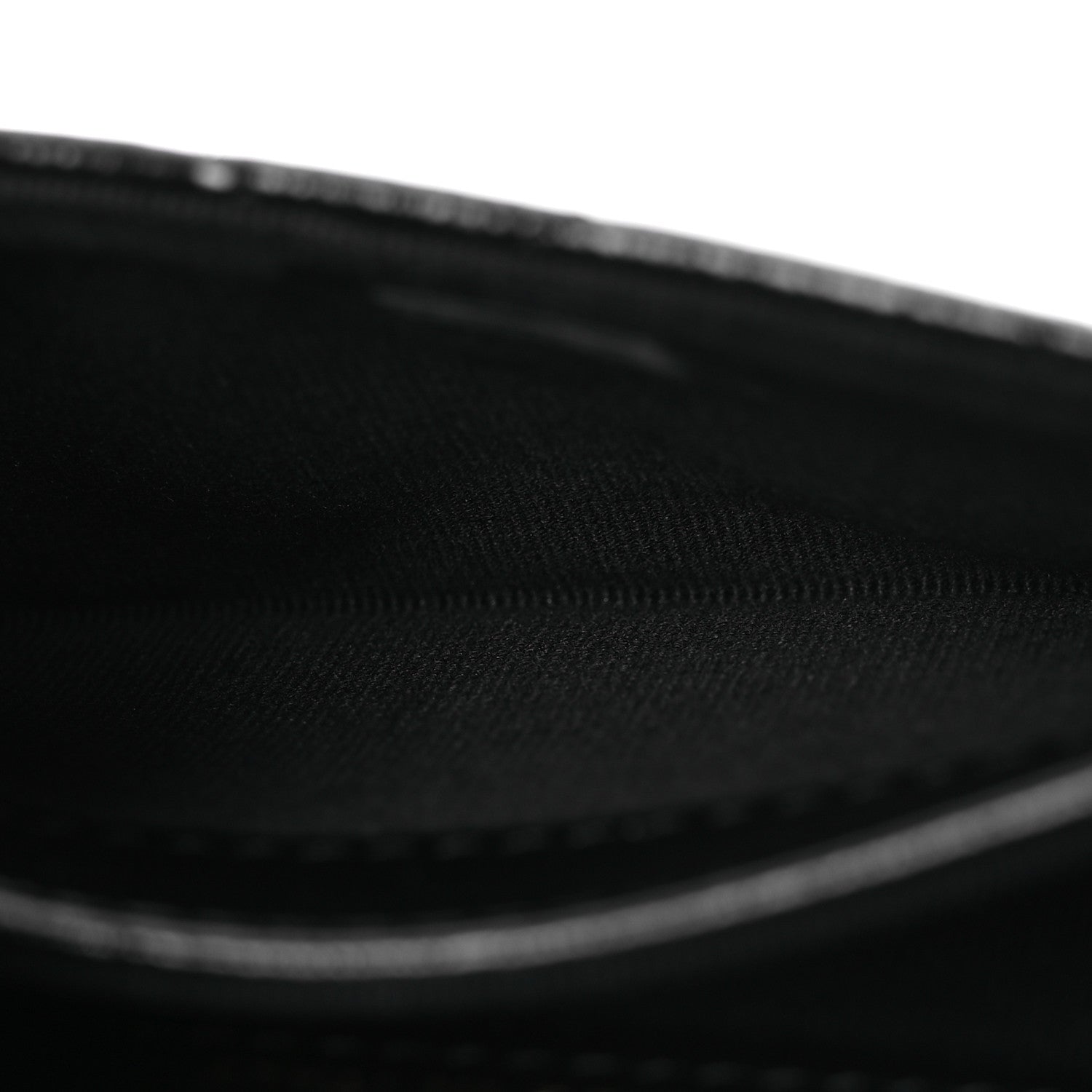 Chanel Shiny Lambskin Quilted Textured CC Card Holder Black 7 of 11