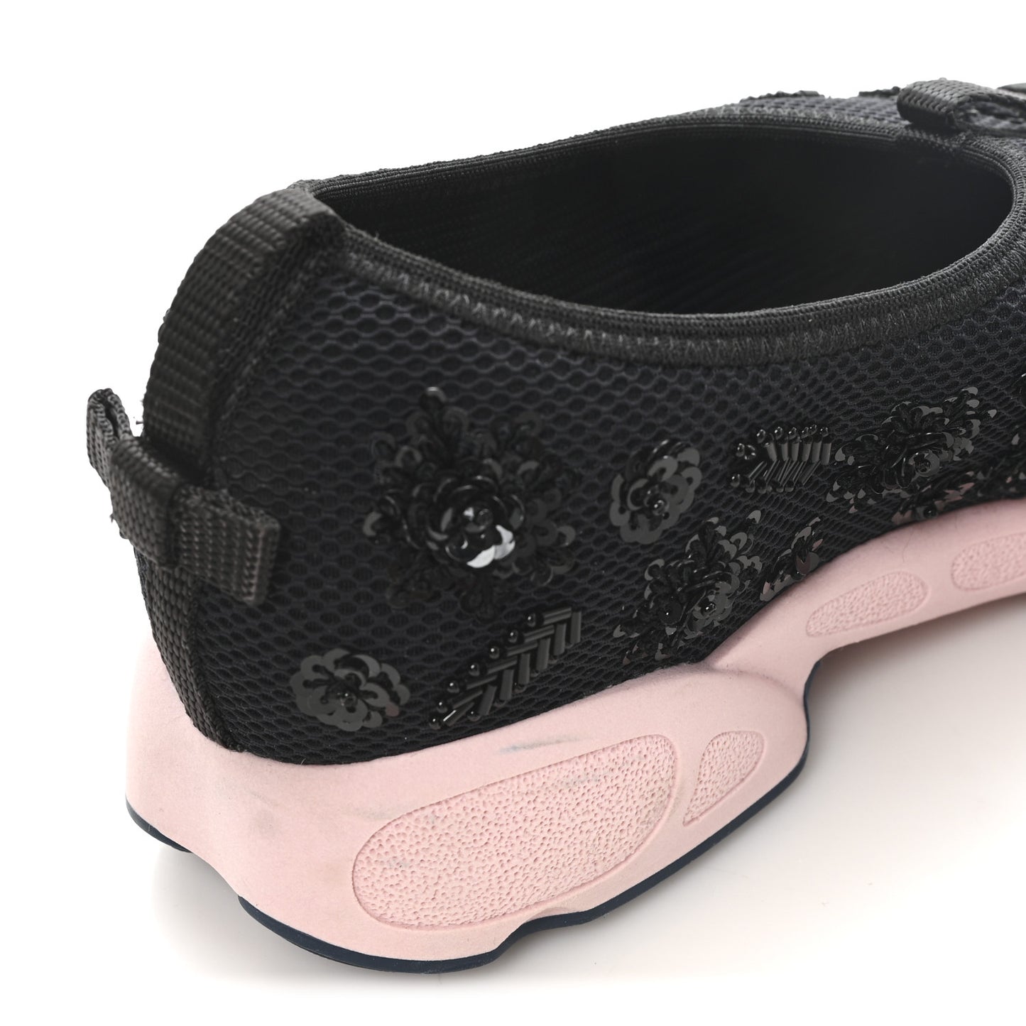 Technical Canvas Embellished Dior Fusion Sneakers 38.5 Black Pink Blue
