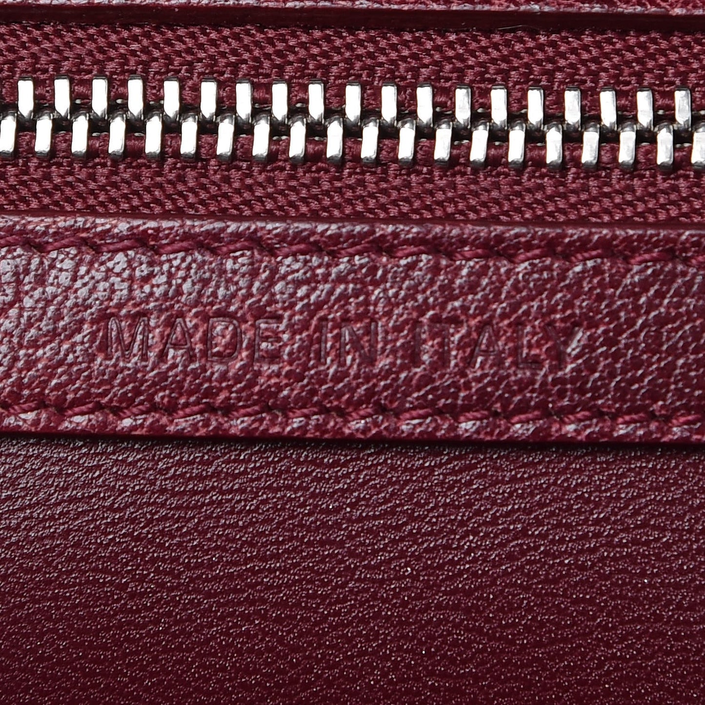 Calfskin Medium Diorama Flap Bag Burgundy