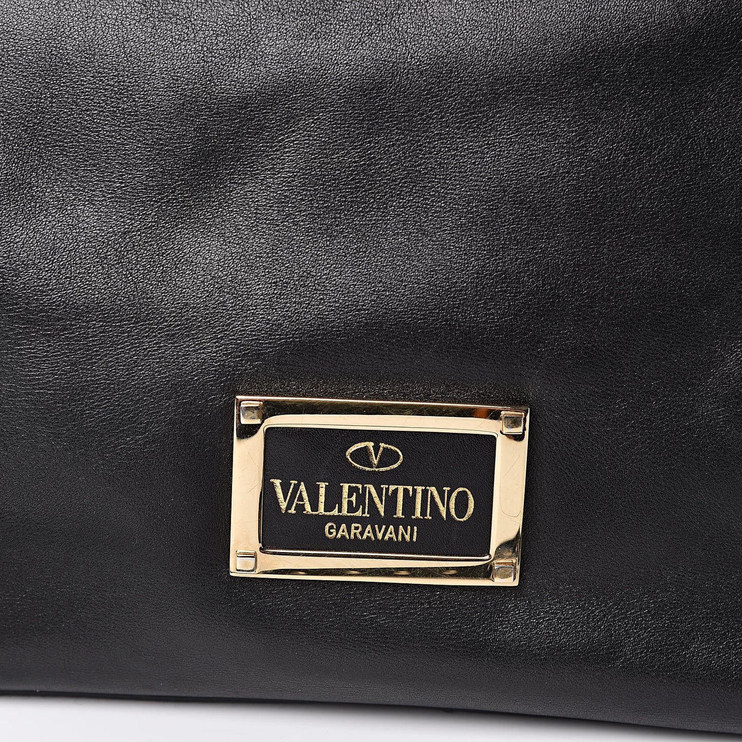 Vitello Rockstud Dome Satchel Black