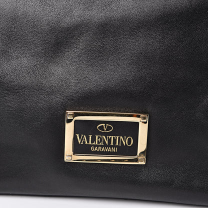 Valentino Garavani Vitello Rockstud Dome Satchel Black 15 of 18