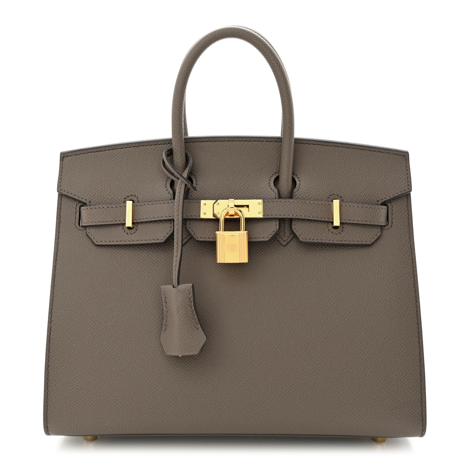 Hermes Epsom Birkin Sellier 25 Etain 1 of 11