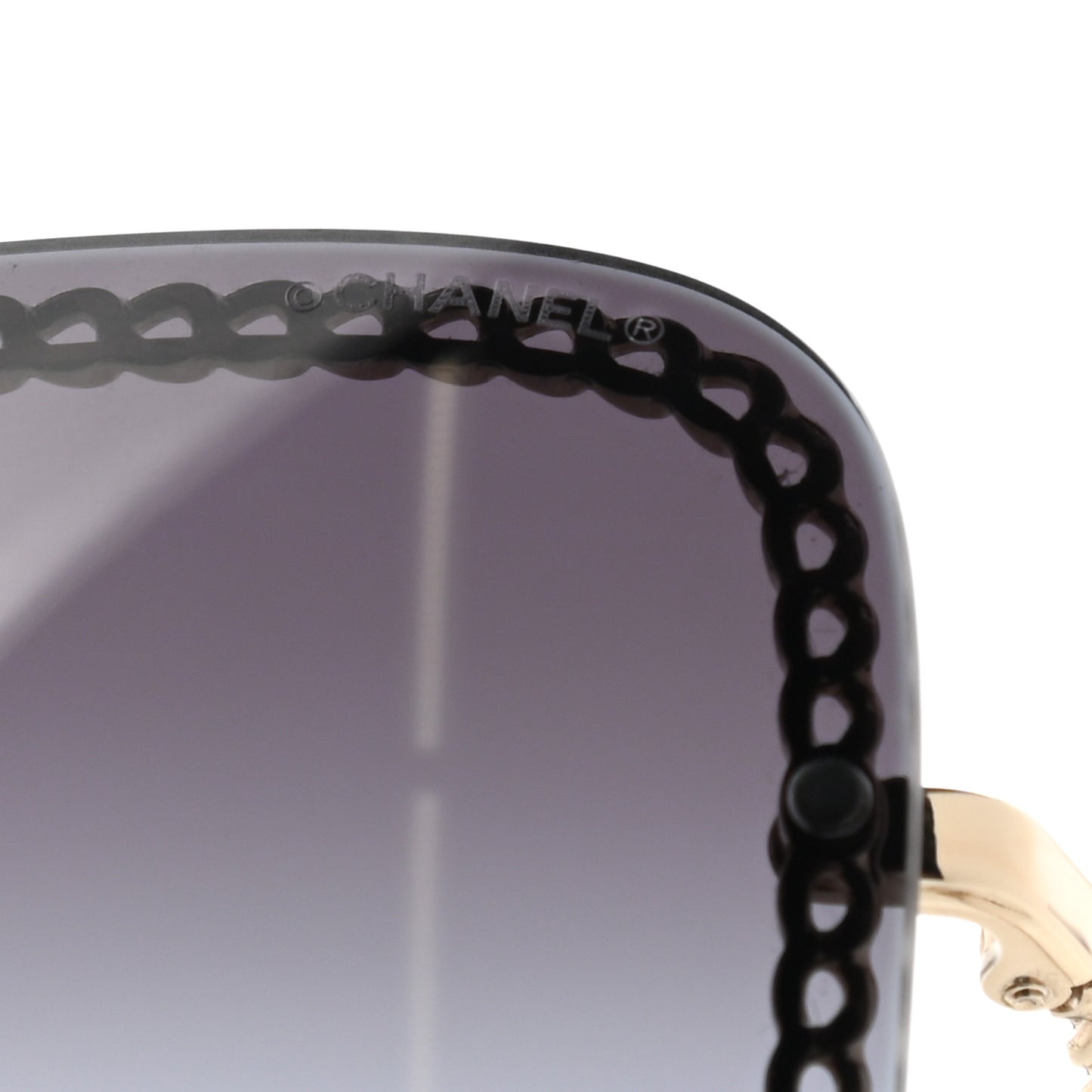 Chain Square Sunglasses 4244 Black