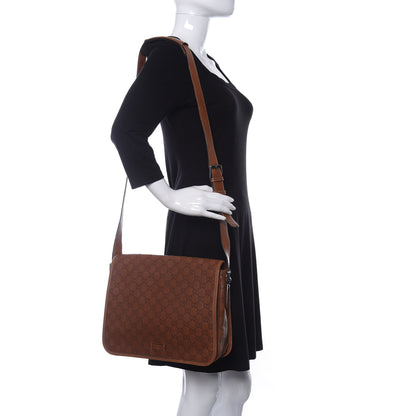 Gucci Guccissima Flap Messenger Bag Light Brown 2 of 16