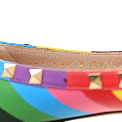 Valentino Garavani Nappa 1973 Rockstud Ballerina Flats 39 Multicolor 8 of 8