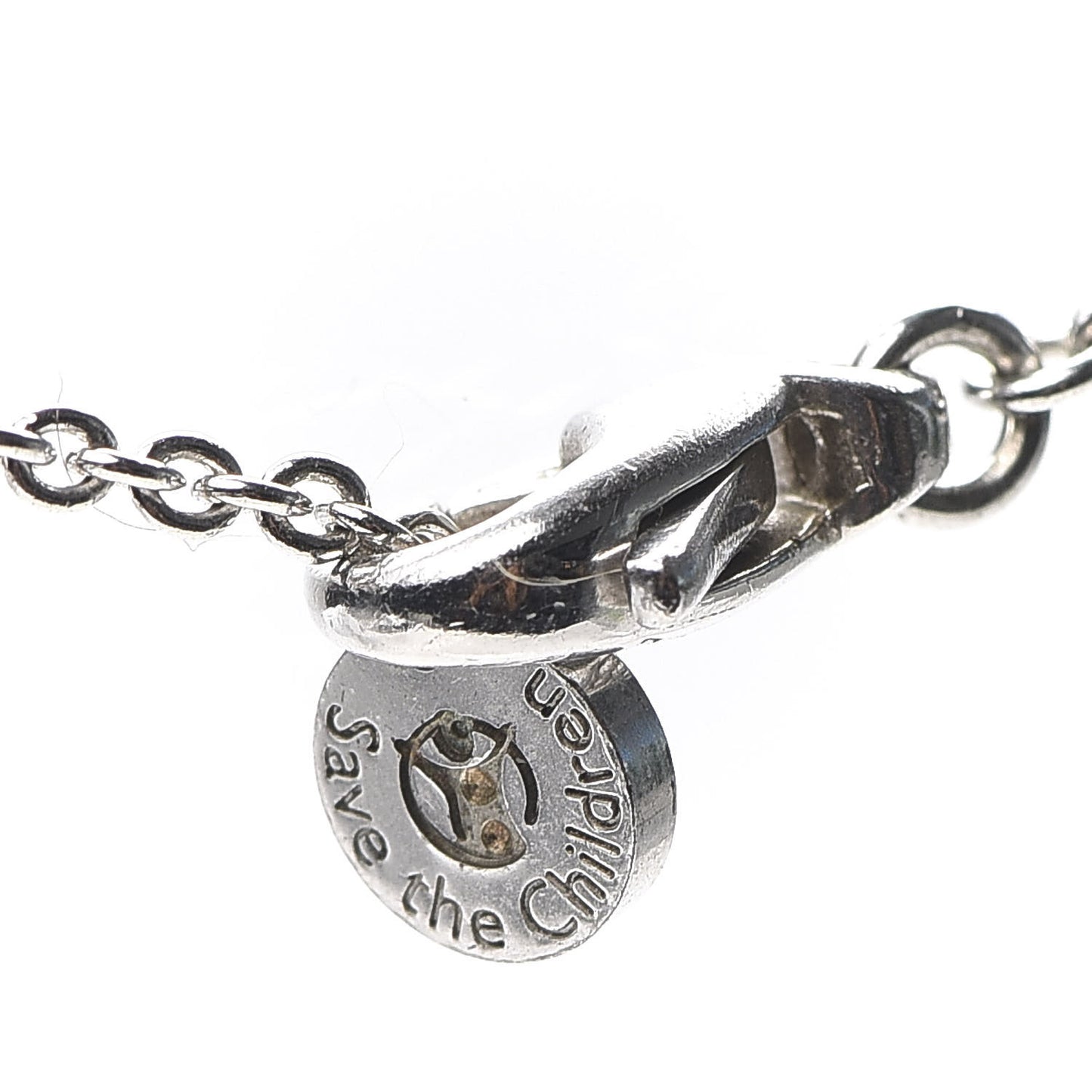 Sterling Silver Ceramic Save The Children Pendant Necklace
