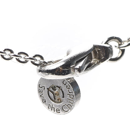Bulgari Sterling Silver Ceramic Save The Children Pendant Necklace 5 of 8