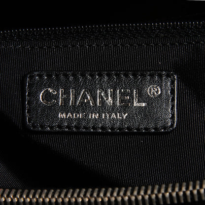 Chanel Patent Quilted Grand Shopping Tote GST Black 7 of 8