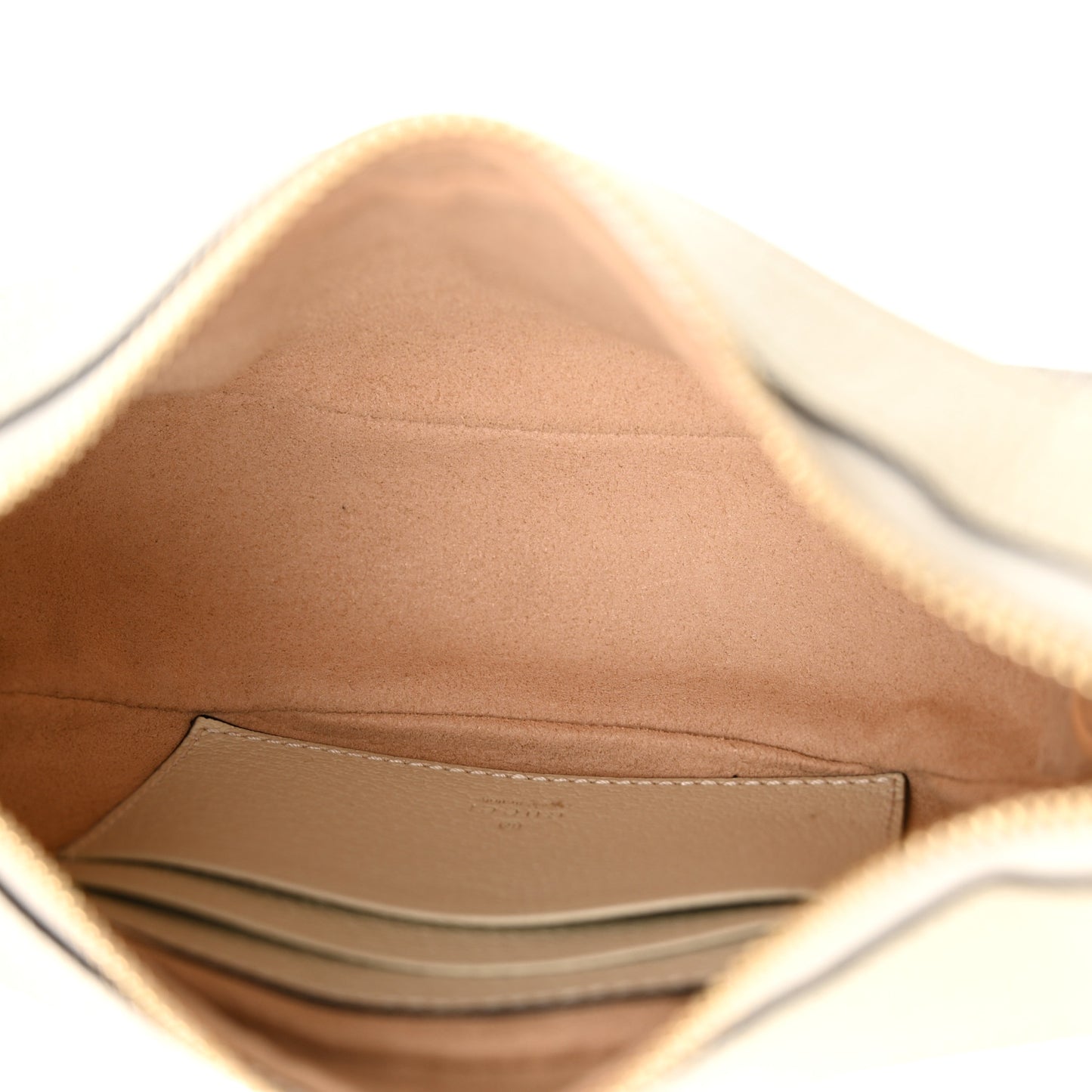 GG Supreme Monogram Textured Dollar Calfskin Web Mini Ophidia Half Moon Hobo Beige Ebony Mystic White